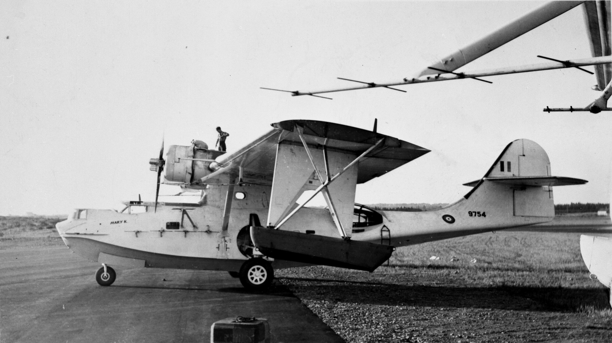 A Consolidated Canso "A" aircraft of 162 Squadron, RCAF, photographed at Yarmouth, Nova Scotia in 1943. This is the aircraft that Flight Lieutenant David Hornell was flying during the 1944 U-Boat attack and subsequent crash that led to his being awarded the Victoria Cross. PHOTO: DND Archives, PMR77-147